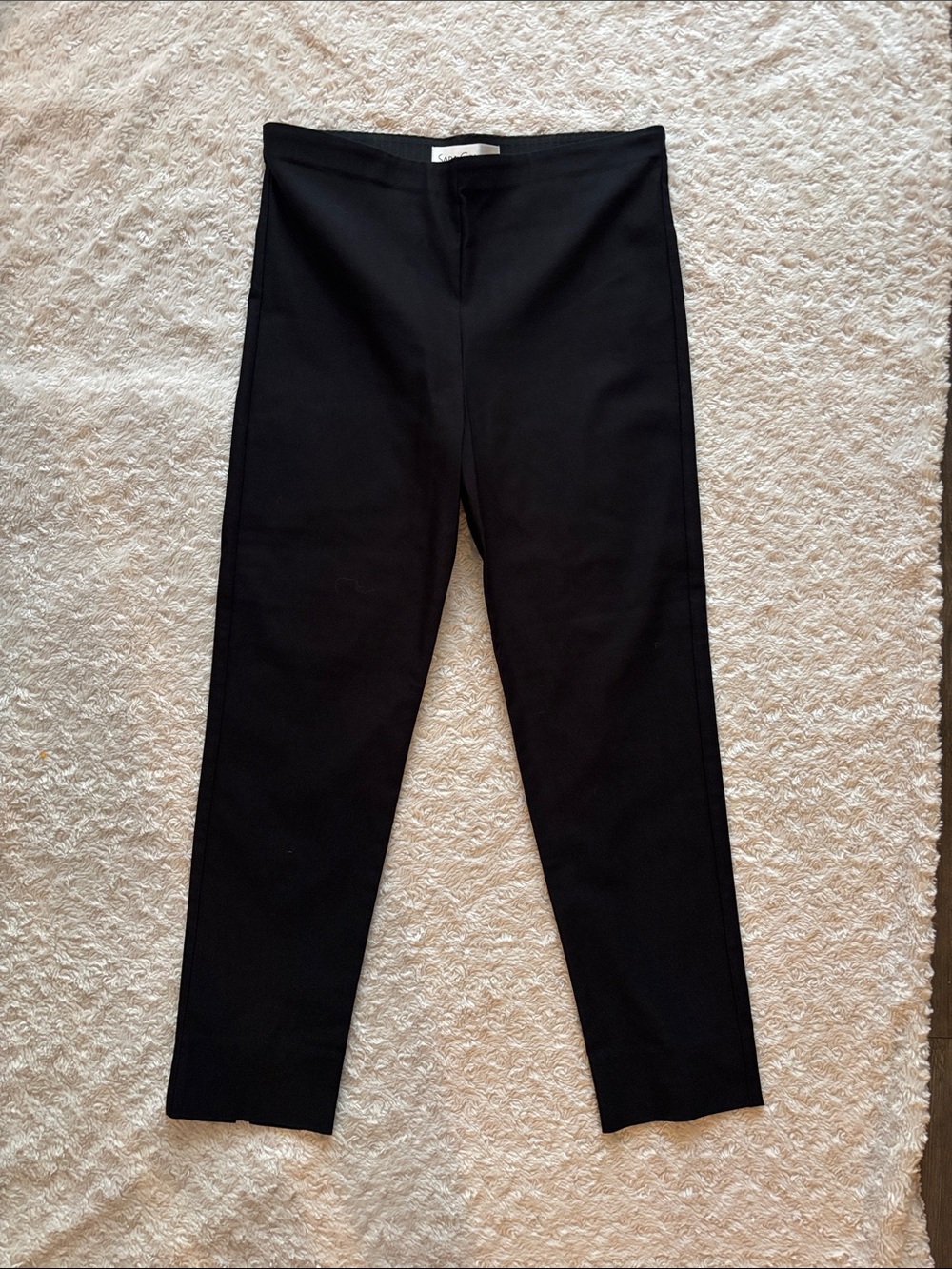 Sara Campbell Black Slim Straight Trousers